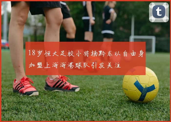 18岁恒大足校小将杨黔东以自由身加盟上海海港球队引发关注